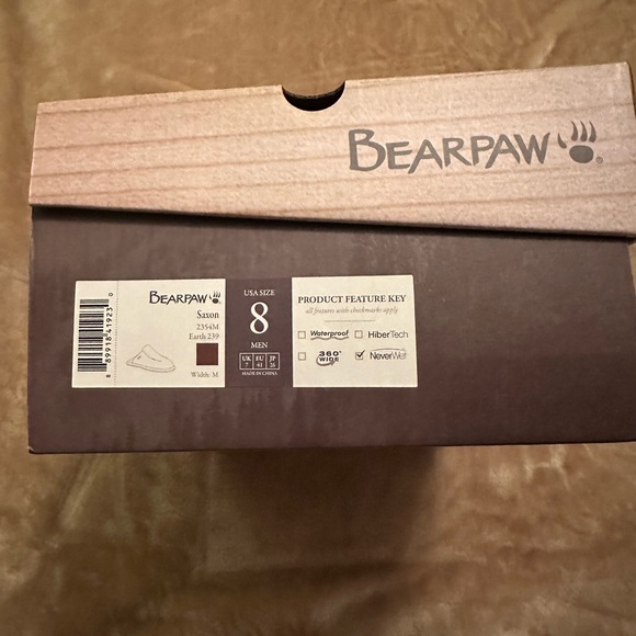 BEARPAW Mens “Saxon” slipper. Size 8 - Picture 10 of 11
